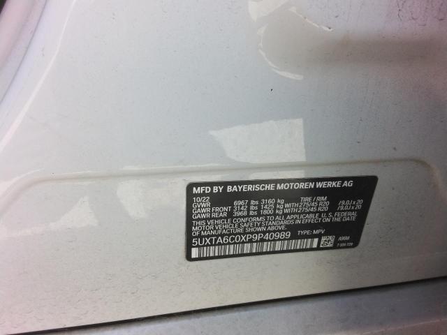 74868865 :رقم المزاد ، 5UXTA6C0XP9P40989 vin ، 2023 Bmw X5 مزاد بيع