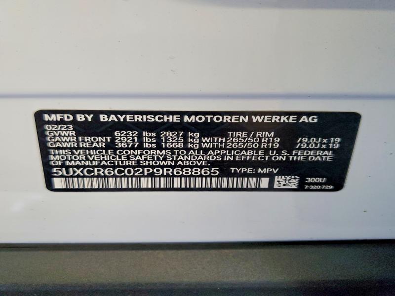 Продаж на аукціоні авто 2023 Bmw X5, vin: 5UXCR6C02P9R68865, номер лоту: 65660686