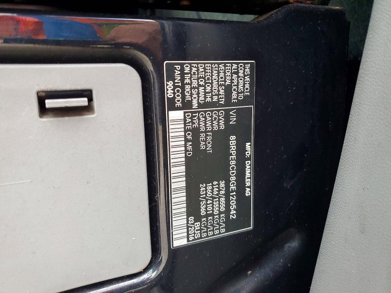 65852016 :رقم المزاد ، 8BRPE8CD8GE120542 vin ، 2016 Mercedes-benz Sprinter مزاد بيع