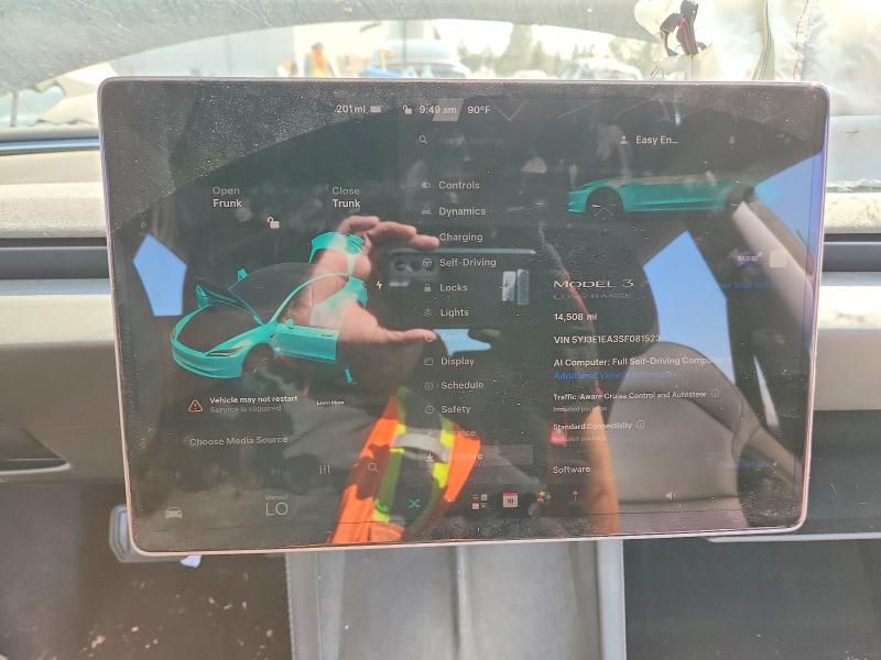 64066116 :رقم المزاد ، 5YJ3E1EA3SF081523 vin ، 2025 Tesla Model 3 مزاد بيع
