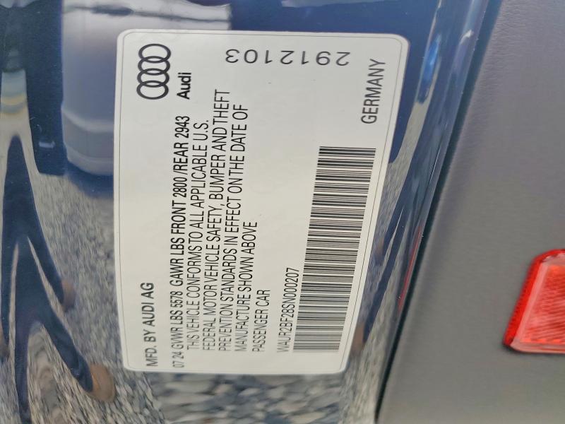 Aukcja sprzedaży 2025 Audi A7, vin: WAUR2BF28SN000207, numer aukcji: 64104066