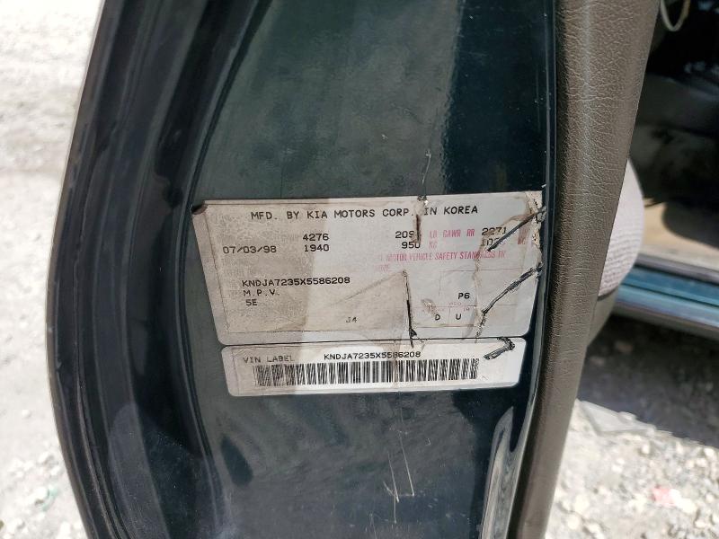 Aukcja sprzedaży 1999 Kia Sportage, vin: KNDJA7235X5586208, numer aukcji: 66205386