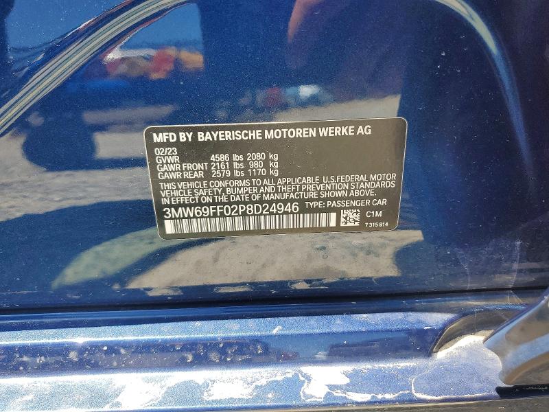 Aukcja sprzedaży 2023 Bmw 330i, vin: 3MW69FF02P8D24946, numer aukcji: 65688616