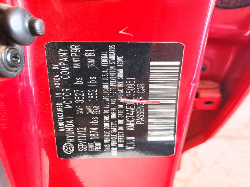 Aukcja sprzedaży 2013 Hyundai Accent, vin: KMHCT4AE3DU350951, numer aukcji: 63797536