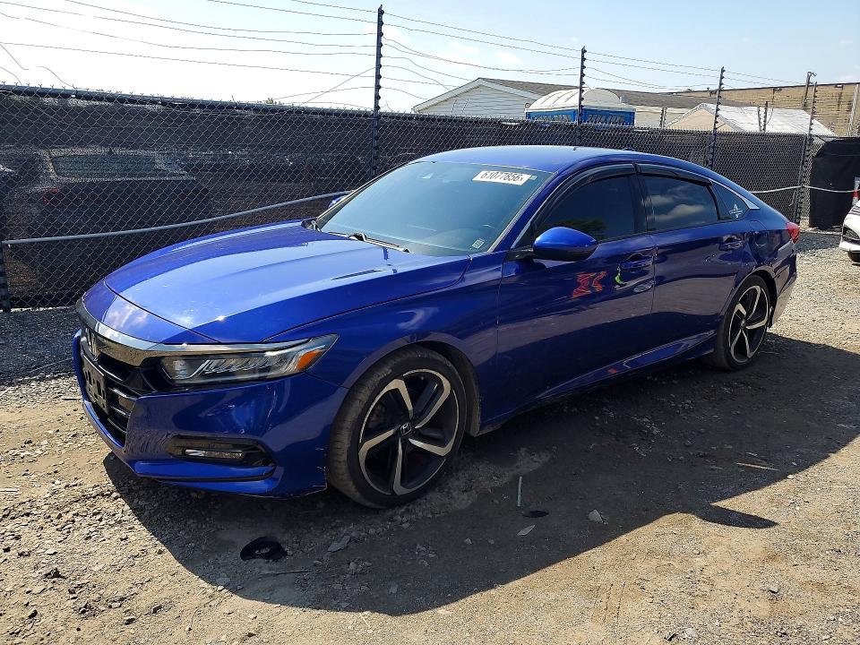 Auction sale of the 2019 Honda Accord, vin: 1HGCV1F38KA037012, lot number: 61077856