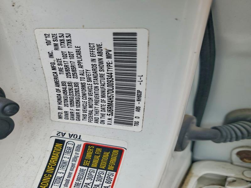 64275356 :رقم المزاد ، 5J6RM4H57DL009344 vin ، 2013 Honda Cr-v مزاد بيع