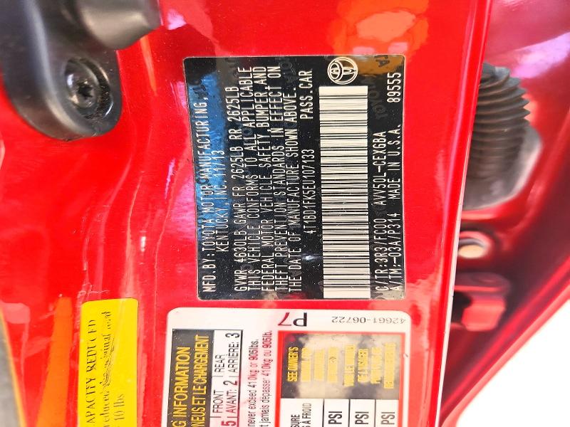 2014 Toyota Camry Hybrid მანქანა იყიდება აუქციონზე, vin: 4T1BD1FK5EU107133, აუქციონის ნომერი: 66473826