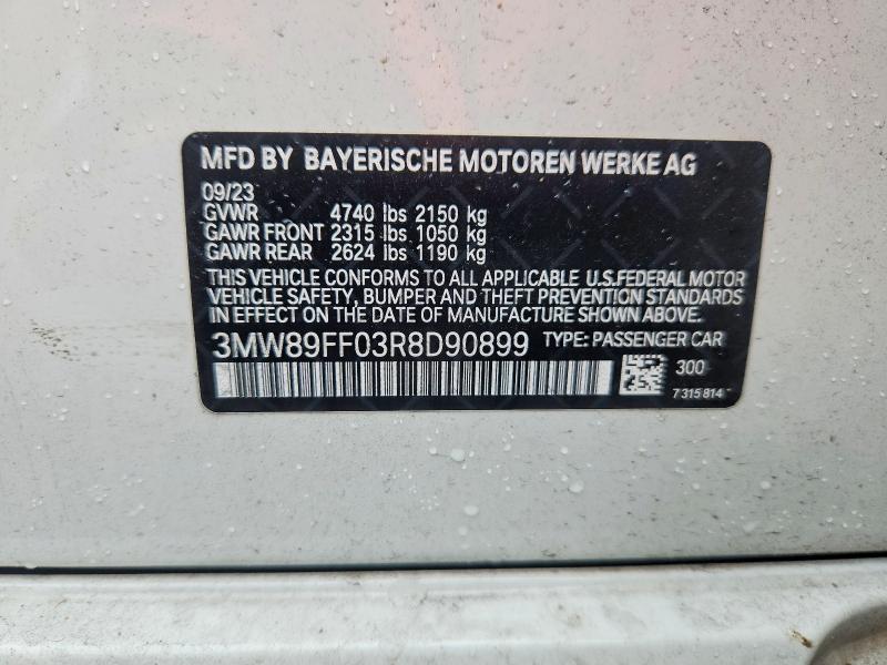 Aukcja sprzedaży 2024 Bmw 330xi, vin: 3MW89FF03R8D90899, numer aukcji: 63322006