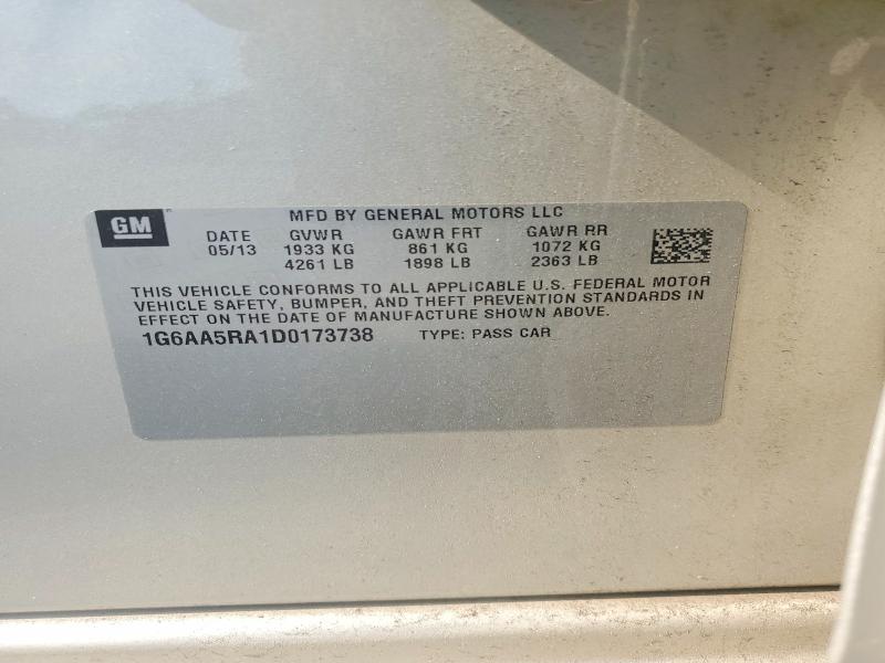 Продаж на аукціоні авто 2013 Cadillac Ats, vin: 1G6AA5RA1D0173738, номер лоту: 64834796