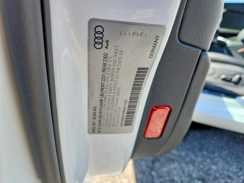2019 Audi A4 მანქანა იყიდება აუქციონზე, vin: WAUGMAF40KN011747, აუქციონის ნომერი: 66306516