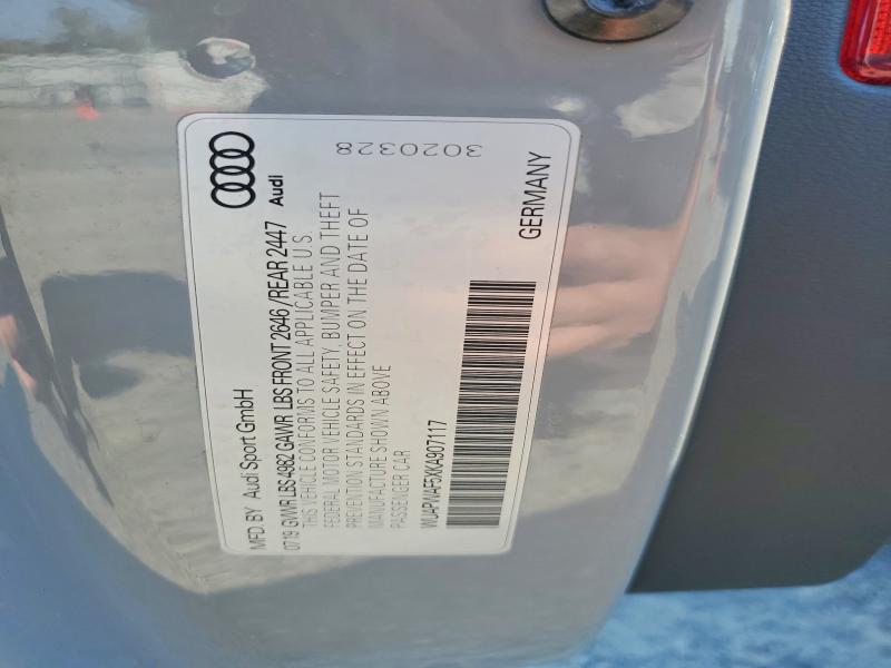 Aukcja sprzedaży 2019 Audi Rs5, vin: WUAPWAF5XKA907117, numer aukcji: 63229766