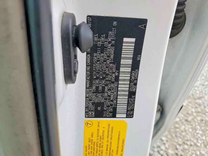 2008 Lexus Rx მანქანა იყიდება აუქციონზე, vin: 2T2GK31U38C037892, აუქციონის ნომერი: 63885266