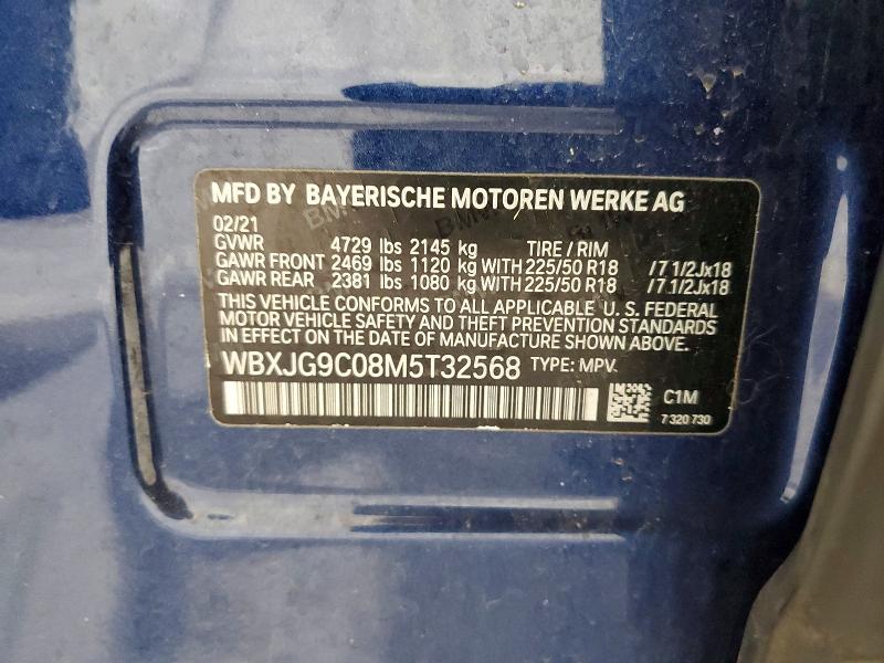 Aukcja sprzedaży 2021 Bmw X1, vin: WBXJG9C08M5T32568, numer aukcji: 65796336