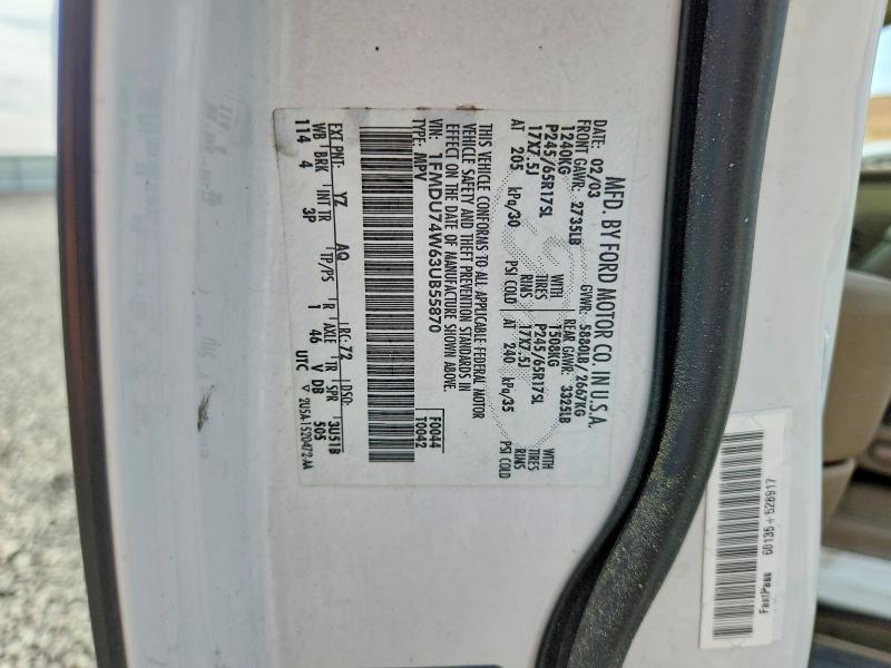 Продаж на аукціоні авто 2003 Ford Explorer, vin: 1FMDU74W63UB55870, номер лоту: 64647876