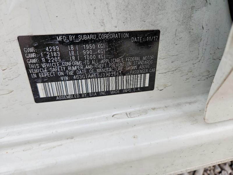 Продажа на аукционе авто 2018 Subaru Impreza, vin: 4S3GTAA65J3722661, номер лота: 64619376