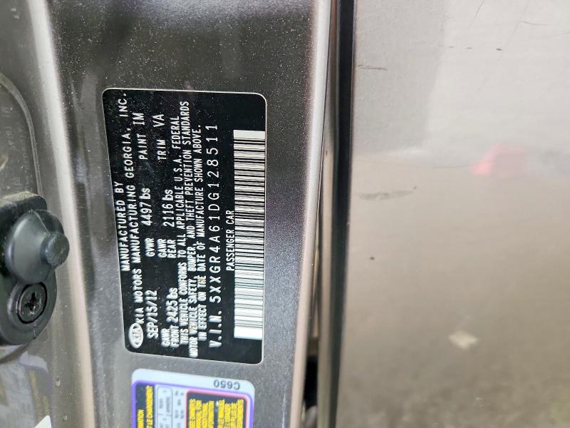 Продаж на аукціоні авто 2013 Kia Optima, vin: 5XXGR4A61DG128511, номер лоту: 62905616