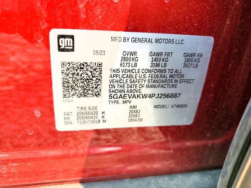 Продажа на аукционе авто 2023 Buick Enclave, vin: 5GAEVAKW4PJ256887, номер лота: 64648506