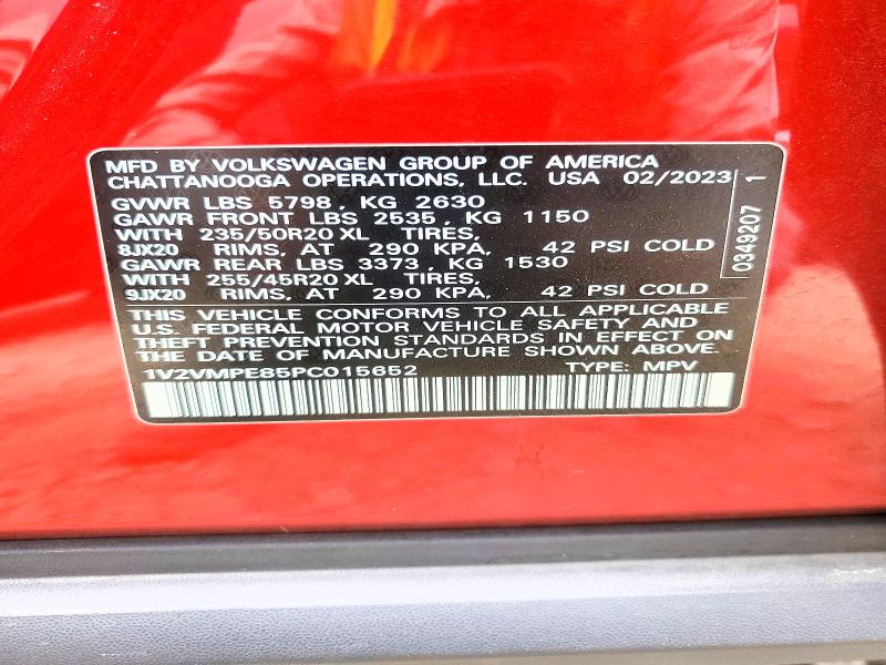 2023 Volkswagen Id.4 მანქანა იყიდება აუქციონზე, vin: 1V2VMPE85PC015652, აუქციონის ნომერი: 65021926