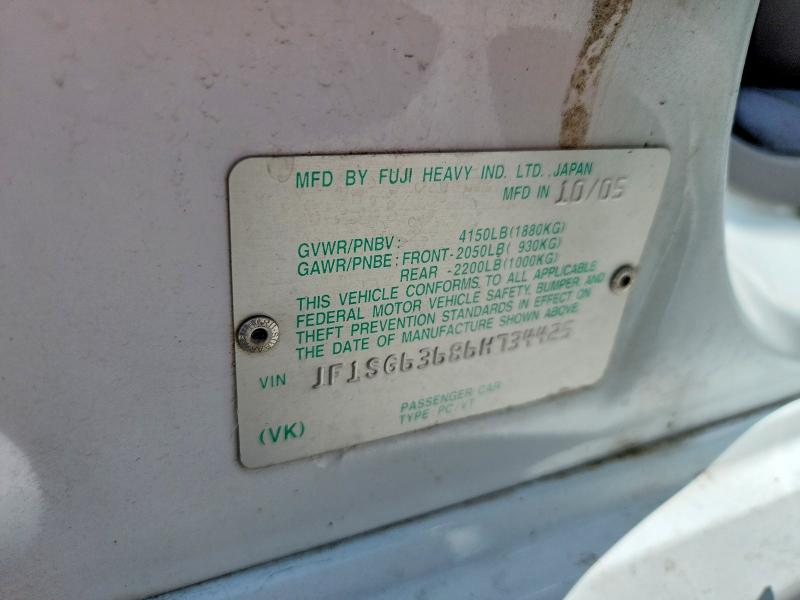 66935156 :رقم المزاد ، JF1SG63686H734425 vin ، 2006 Subaru Forester مزاد بيع