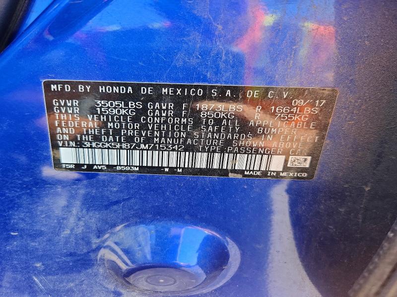 2018 Honda Fit მანქანა იყიდება აუქციონზე, vin: 3HGGK5H87JM715342, აუქციონის ნომერი: 65514416