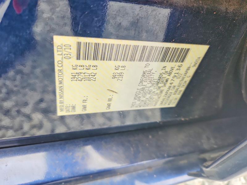 Aukcja sprzedaży 2010 Nissan Altima, vin: 1N4AL2APXAN479136, numer aukcji: 64390956