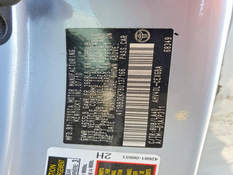 Продаж на аукціоні авто 2011 Toyota Camry, vin: 4T1BB3EK7BU137166, номер лоту: 66267256