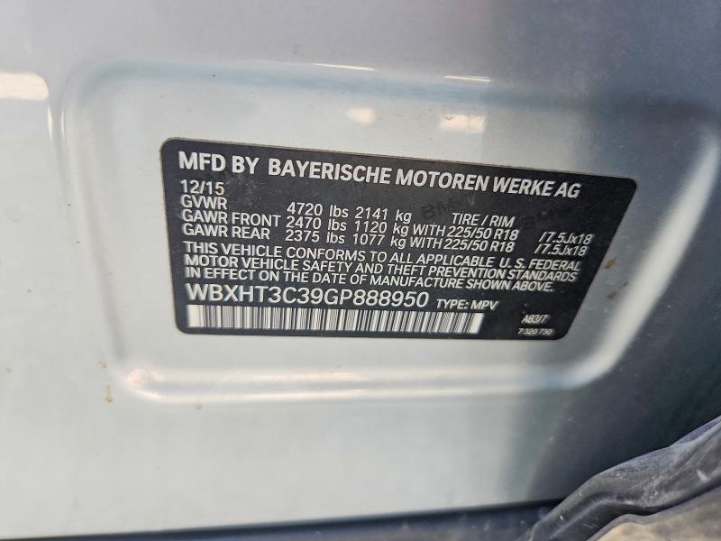 Aukcja sprzedaży 2016 Bmw X1, vin: WBXHT3C39GP888950, numer aukcji: 63712246