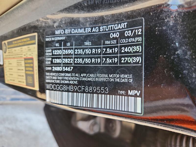 Продаж на аукціоні авто 2012 Mercedes-benz Glk, vin: WDCGG8HB9CF889553, номер лоту: 63825316