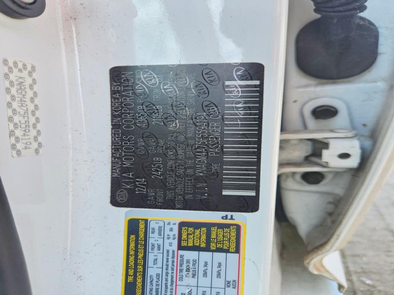 Aukcja sprzedaży 2015 Kia Optima, vin: KNAGM4A75F5594194, numer aukcji: 64216236