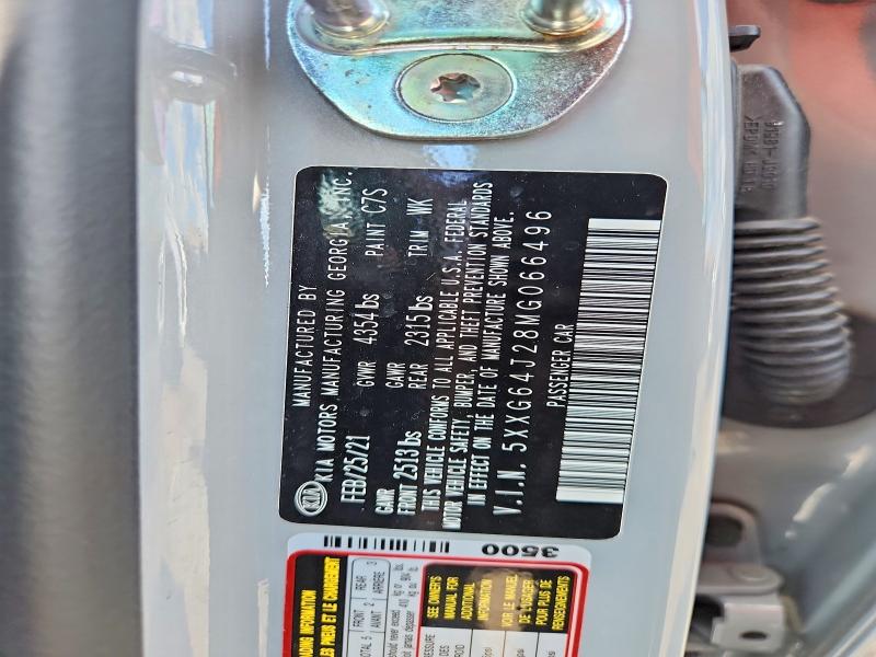 62923746 :رقم المزاد ، 5XXG64J28MG066496 vin ، 2021 Kia K5 مزاد بيع