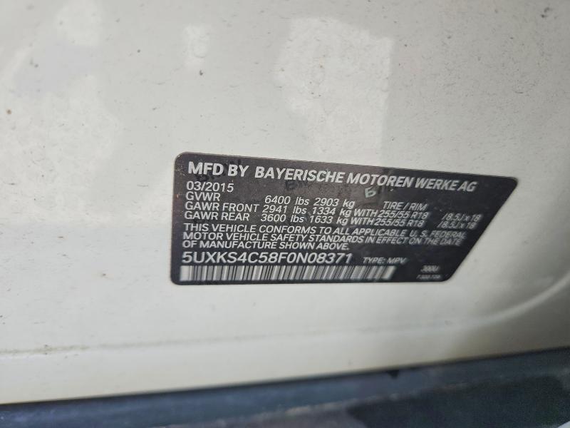 Продаж на аукціоні авто 2015 Bmw X5, vin: 5UXKS4C58F0N08371, номер лоту: 66399126