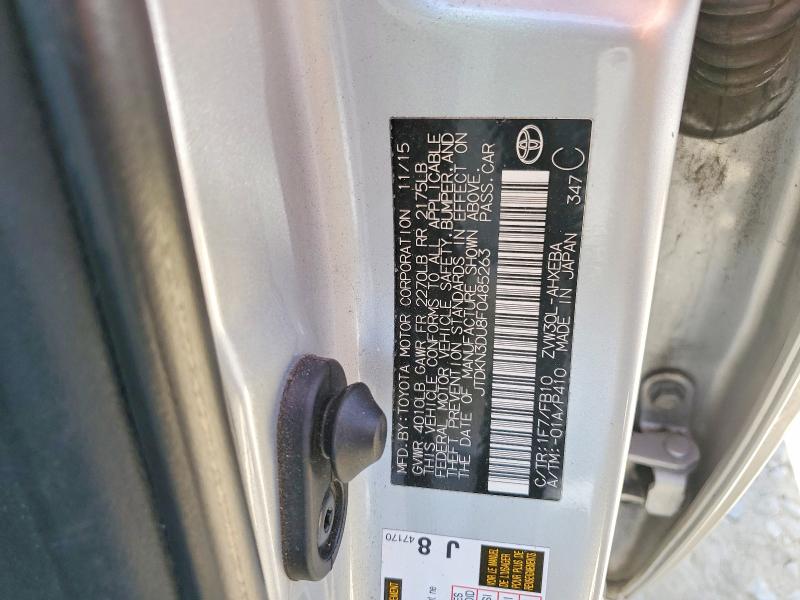 Auction sale of the 2015 Toyota Prius, vin: JTDKN3DU8F0485263, lot number: 64098866