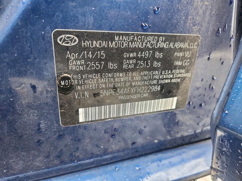 Продаж на аукціоні авто 2015 Hyundai Sonata, vin: 5NPE34AFXFH222984, номер лоту: 66738716