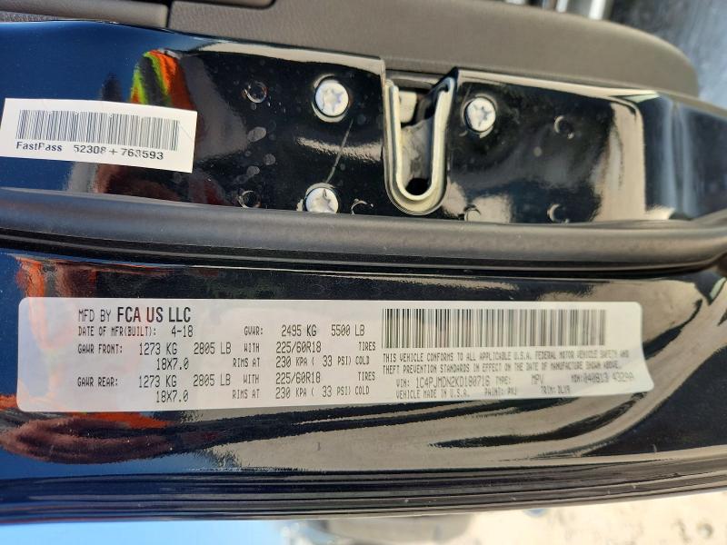 66451516 :رقم المزاد ، 1C4PJMDN2KD180716 vin ، 2019 Jeep Cherokee مزاد بيع