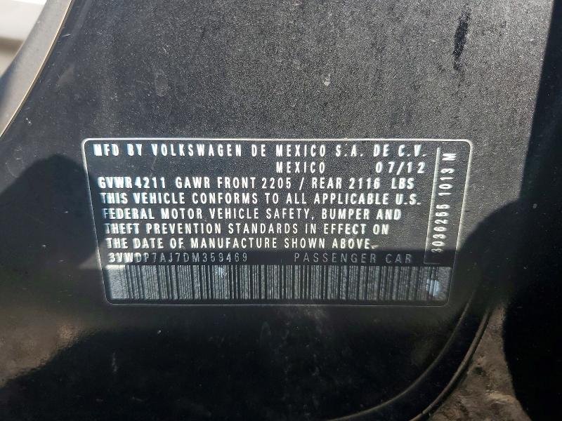 Aukcja sprzedaży 2013 Volkswagen Jetta, vin: 3VWDP7AJ7DM359469, numer aukcji: 64116746