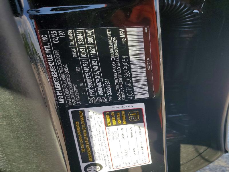 63029916 :رقم المزاد ، 4JGFF5KE6SB390054 vin ، 2025 Mercedes-benz Gls مزاد بيع