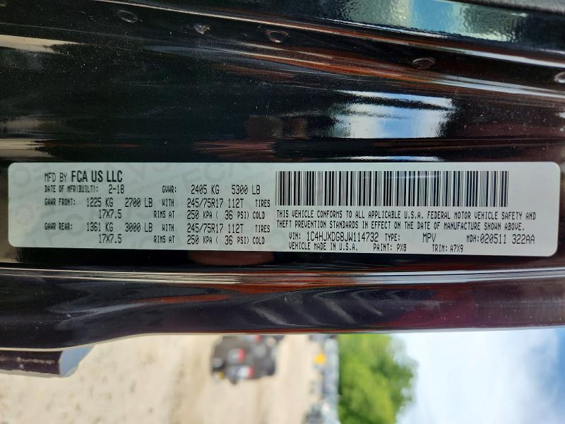 Продажа на аукционе авто 2018 Jeep Wrangler Unlimited, vin: 1C4HJXDG8JW114732, номер лота: 67367026