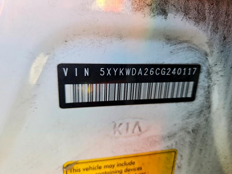Aukcja sprzedaży 2012 Kia Sorento, vin: 5XYKWDA26CG240117, numer aukcji: 64751486
