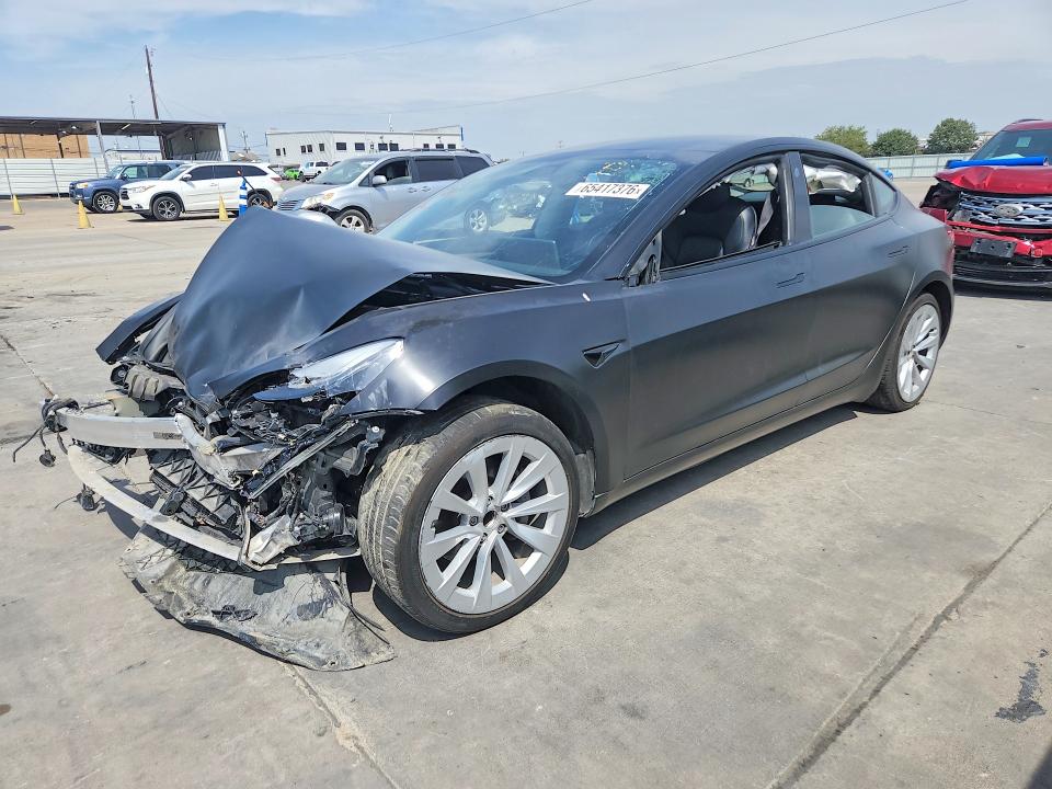 65417376 :رقم المزاد ، 5YJ3E1EA1MF030007 vin ، 2021 Tesla Model 3 مزاد بيع