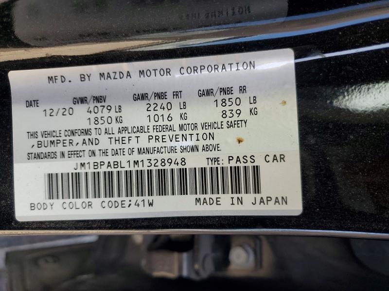 Aukcja sprzedaży 2021 Mazda 3, vin: JM1BPABL1M1328948, numer aukcji: 65990186