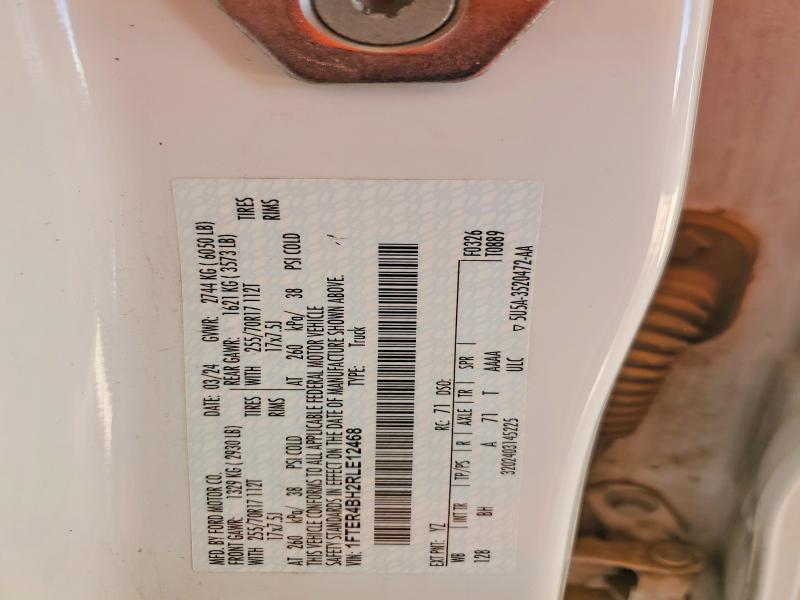 2024 Ford Ranger მანქანა იყიდება აუქციონზე, vin: 1FTER4BH2RLE12468, აუქციონის ნომერი: 63780856