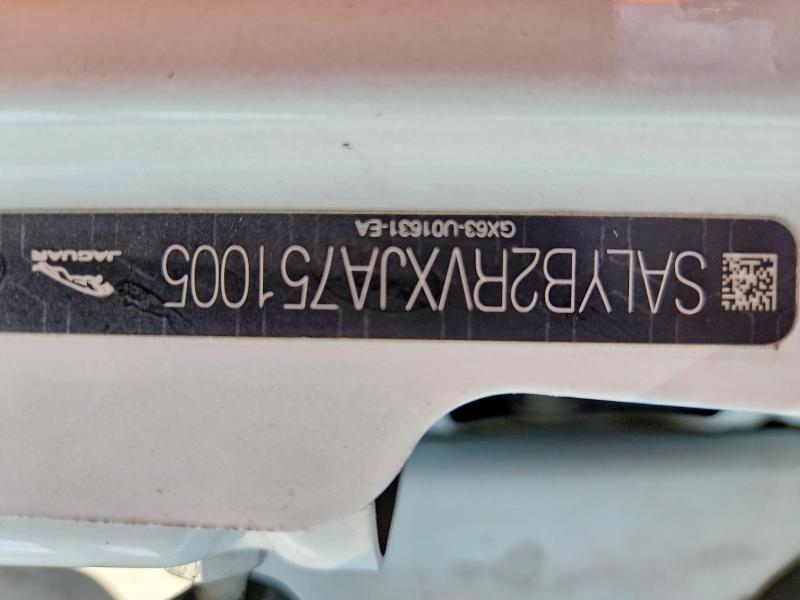 62625326 :رقم المزاد ، SALYB2RVXJA751005 vin ، 2018 Land Rover Range Rover Velar مزاد بيع