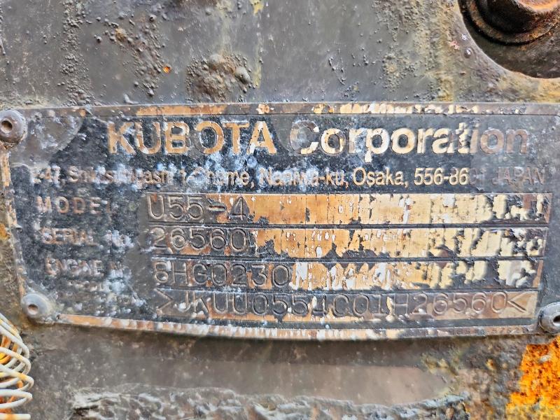 63931466 :رقم المزاد ، 26560 vin ، 2017 Kubota U55-4r3ap مزاد بيع