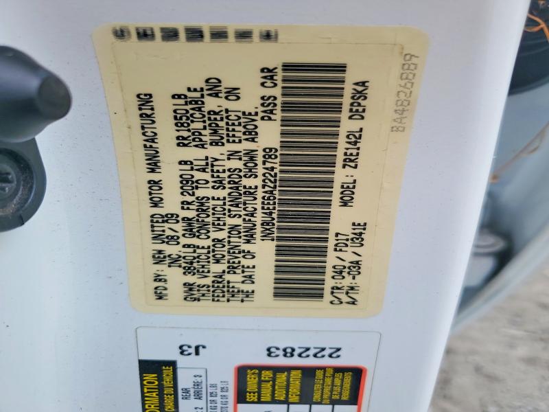 Продаж на аукціоні авто 2010 Toyota Corolla, vin: 1NXBU4EE6AZ224789, номер лоту: 66172496