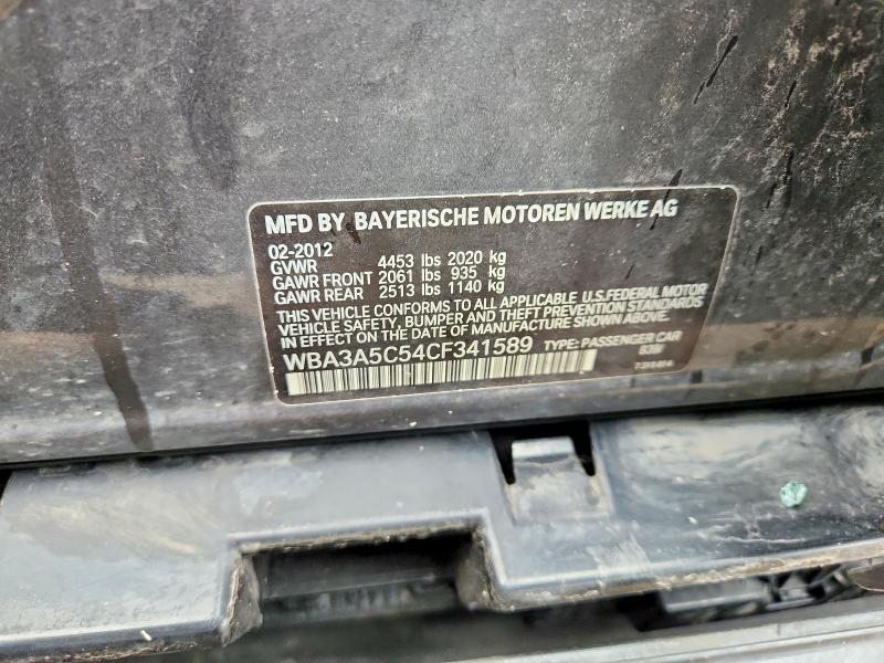Продаж на аукціоні авто 2012 Bmw 328, vin: WBA3A5C54CF341589, номер лоту: 64841276