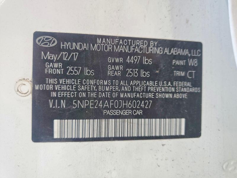 Продажа на аукционе авто 2018 Hyundai Sonata, vin: 5NPE24AF0JH602427, номер лота: 62710706