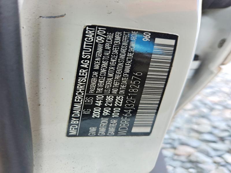 Продажа на аукционе авто 2002 Mercedes-benz C, vin: WDBRF64J32F182576, номер лота: 65317826