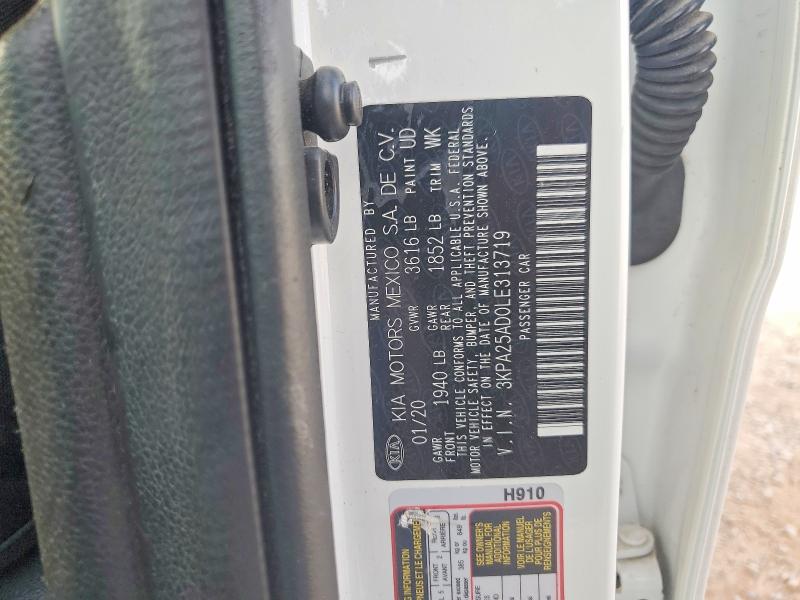 Продаж на аукціоні авто 2020 Kia Rio 5-door, vin: 3KPA25AD0LE313719, номер лоту: 64422776