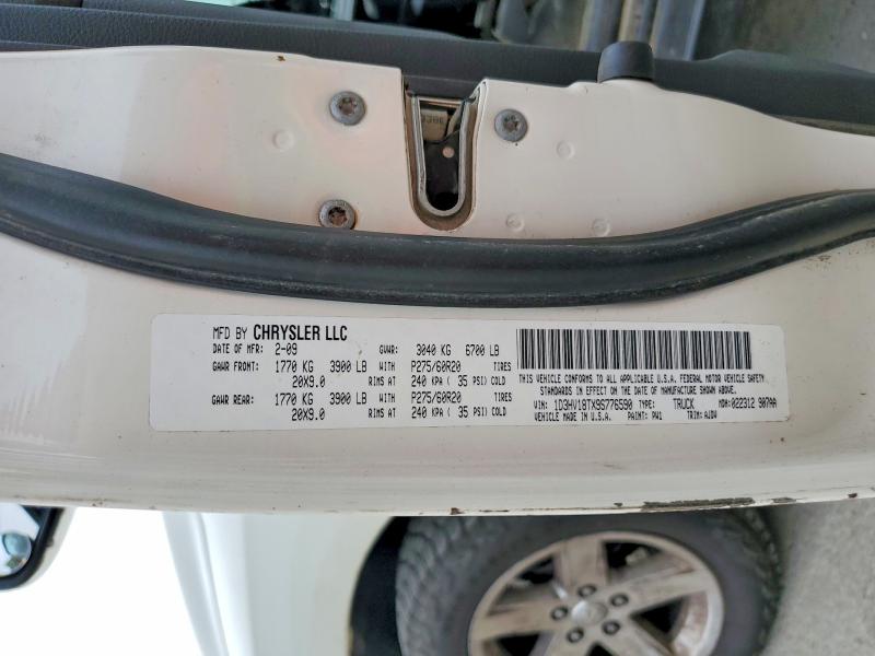 Aukcja sprzedaży 2009 Dodge Ram 1500, vin: 1D3HV18TX9S776590, numer aukcji: 64541936