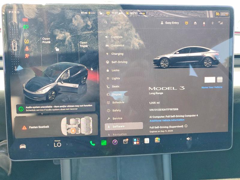 Продаж на аукціоні авто 2026 Tesla Model 3, vin: 5YJ3E1EA1TF197269, номер лоту: 63260576